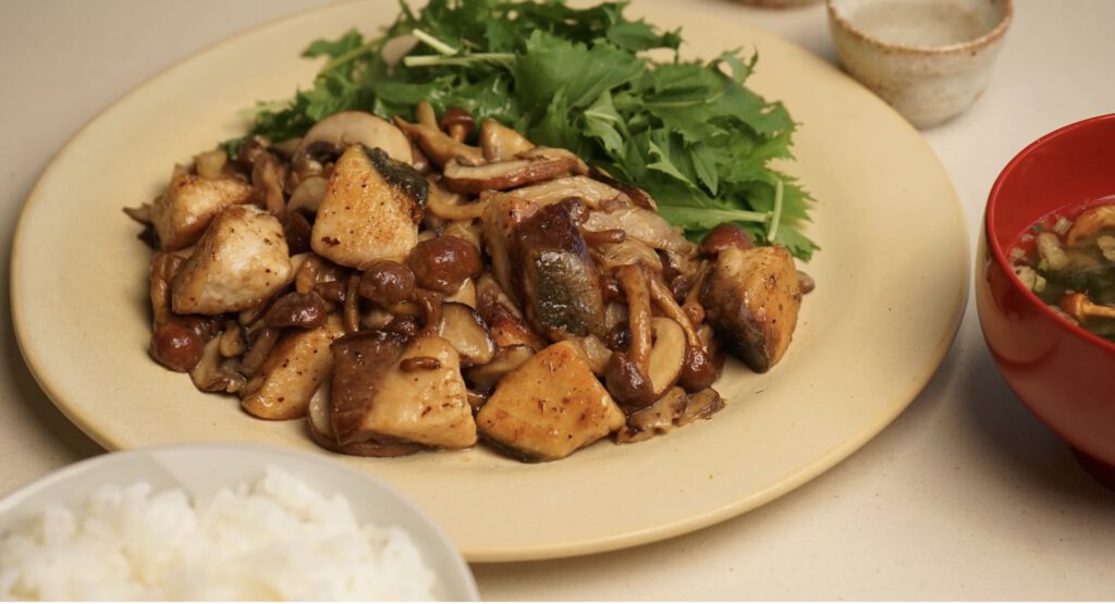 Buri met paddestoelen